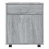 Armario ruedas madera contrachapada gris Sonoma 45x38x54 cm 5