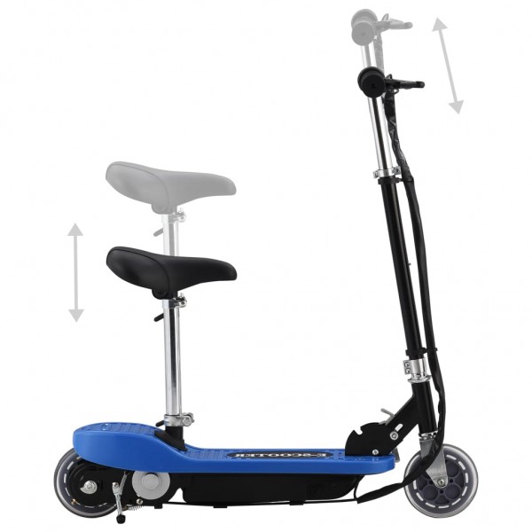 Trotinete/scooter elétrica com assento 120 W azul M 2
