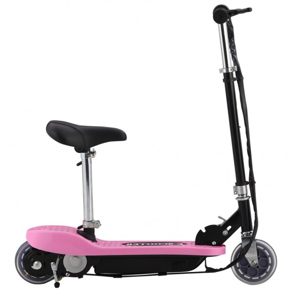 Patinete eléctrico con asiento rosa 120 W D