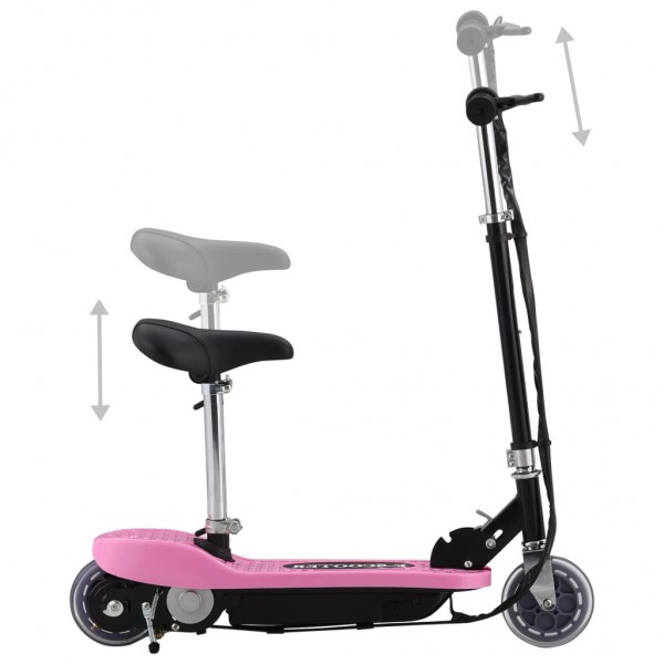 Patinete eléctrico con asiento rosa 120 W M 2