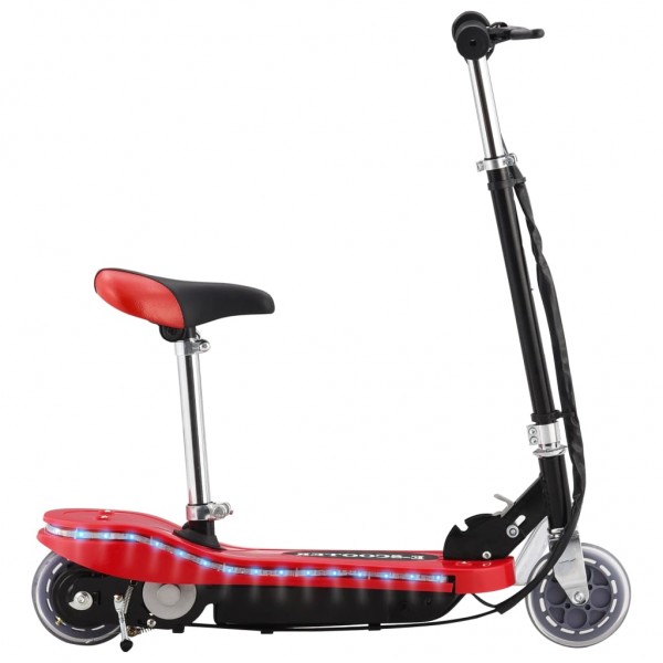 Patinete eléctrico con asiento y LED rojo 120 W D