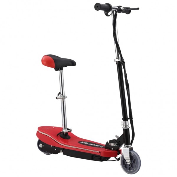 Patinete eléctrico con asiento y LED rojo 120 W M 5