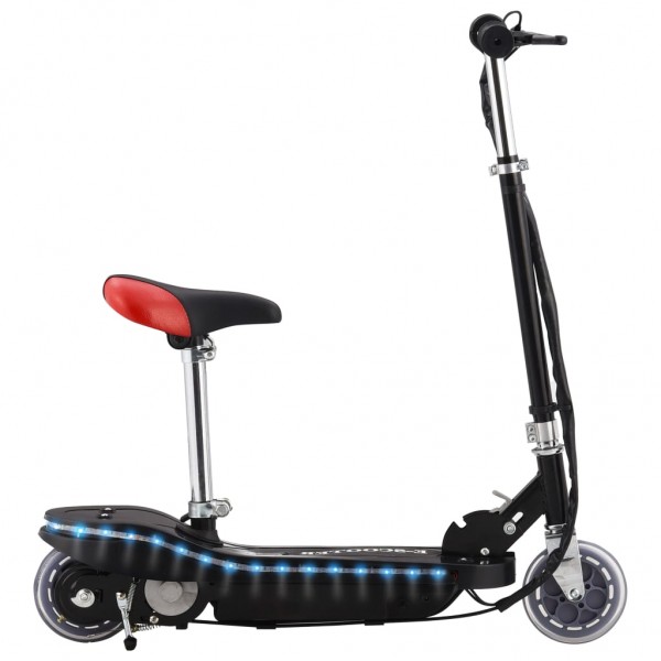 Patinete eléctrico con asiento y LED 120 W negro D