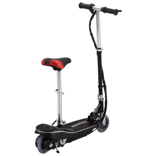 Patinete eléctrico con asiento y LED 120 W negro M 4