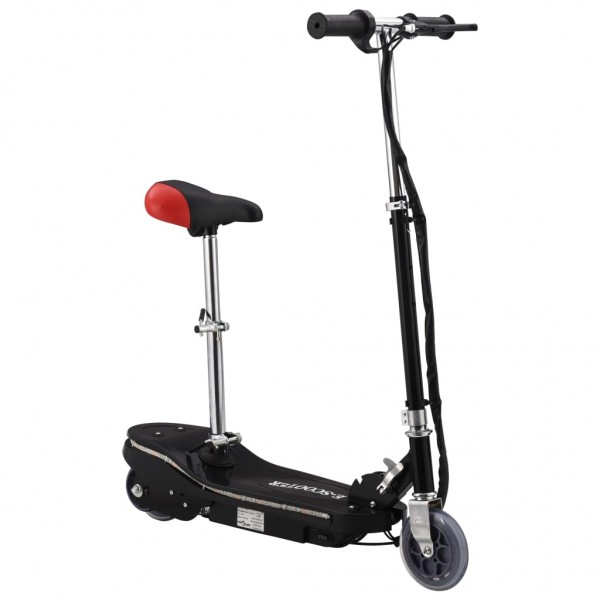 Patinete eléctrico con asiento y LED 120 W negro M 5