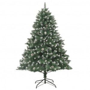 Árvore de Natal artificial com suporte 210 cm PVC H