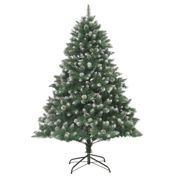 Árvore de Natal artificial com suporte 210 cm PVC M 2