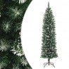 Árbol de Navidad artificial estrecho con soporte PVC 150 cm 1