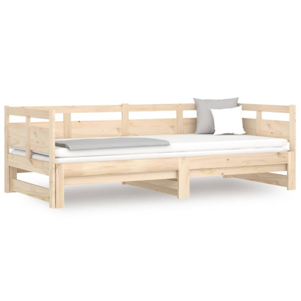 Sofá cama extraíble madera maciza de pino 2x(90x200) cm M 2