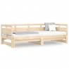 Sofá cama extraíble madera maciza de pino 2x(90x200) cm 2