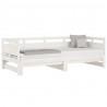 Sofá-cama de puxar 2x(90x200) cm pinho maciço branco 3
