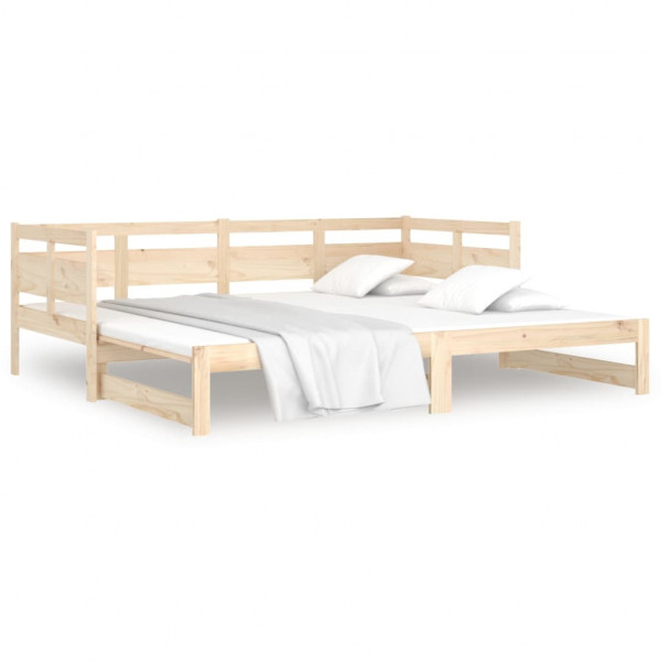 Sofá cama extraíble madera maciza de pino 2x(80x200) cm M 5