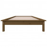 Estrutura de cama 90x200cm madeira de pinho maciça castanho mel 5