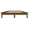 Estructura de cama madera maciza pino marrón miel 140x200 cm 5