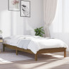 Estructura de cama individual madera pino marrón miel 90x190 cm 1