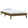 Estructura de cama individual madera pino marrón miel 90x190 cm 3