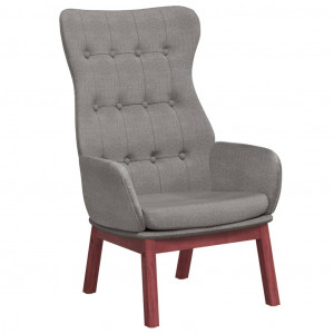 Sillón de relax de tela gris claro H