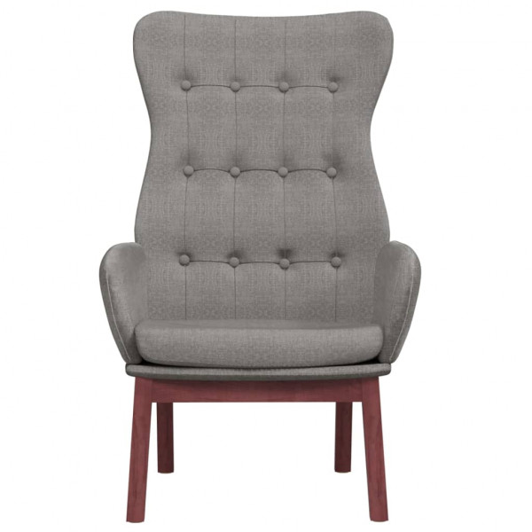 Sillón de relax de tela gris claro M 3