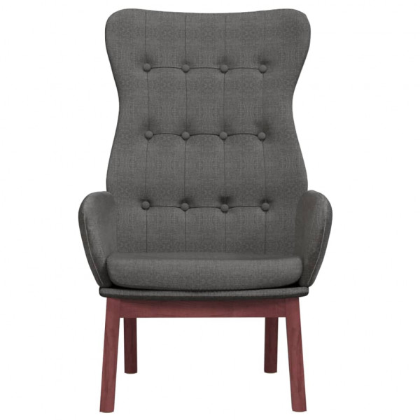 Sillón de relax de tela gris oscuro M 3