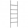 Toallero en escalera con 5 niveles hierro negro 58x175 cm 4