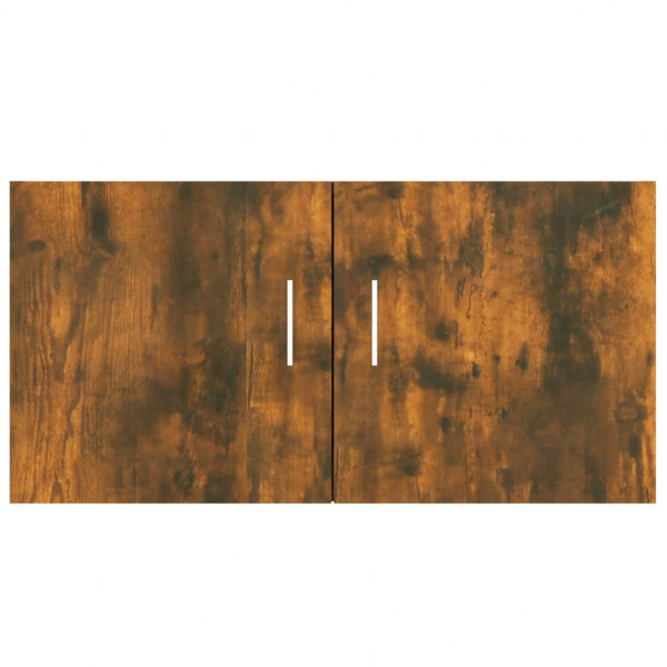 Armario de pared madera contrachapada roble ahumado 80x39x40 cm M 5