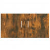 Armario de pared madera contrachapada roble ahumado 80x39x40 cm 5