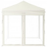 Carpa para fiestas plegable con paredes laterales crema 2x2 m 4