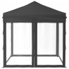 Carpa para fiestas plegable con paredes gris antracita 2x2 m 4