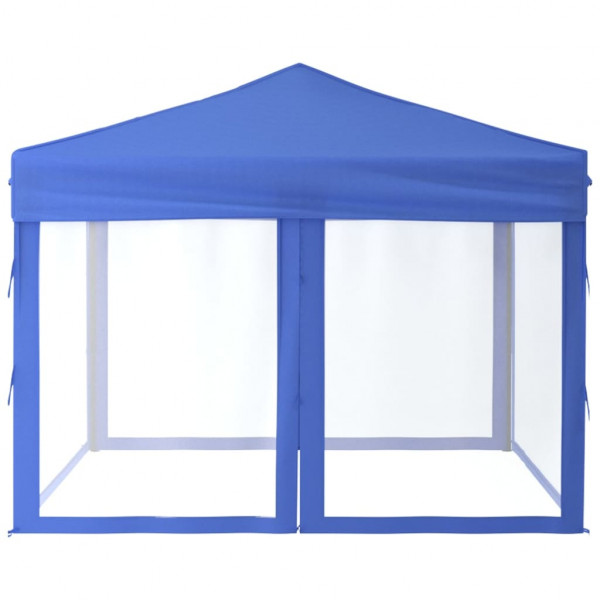 Tenda para festas dobrável com paredes laterais 3x3 m azul M 4