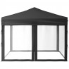 Carpa para fiestas plegable con paredes gris antracita 3x3 m 4