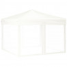 Tenda para festas dobrável com paredes laterais 3x3 m branco 2