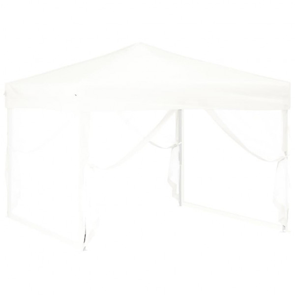 Carpa para fiestas plegable con paredes laterales blanca 3x3 m M 3