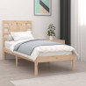 Estrutura de cama solteiro 90x190 cm madeira maciça 1