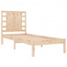 Estructura de cama madera maciza 90x190 cm 4