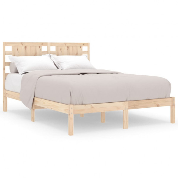 Estrutura de cama casal 135x190 cm madeira maciça M 2