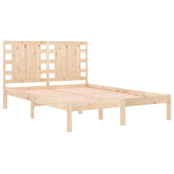 Estrutura de cama casal 135x190 cm madeira maciça M 4