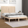 Estructura de cama madera maciza de pino 120x200 cm 1