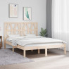 Estructura de cama madera maciza de pino 140x190 cm 1