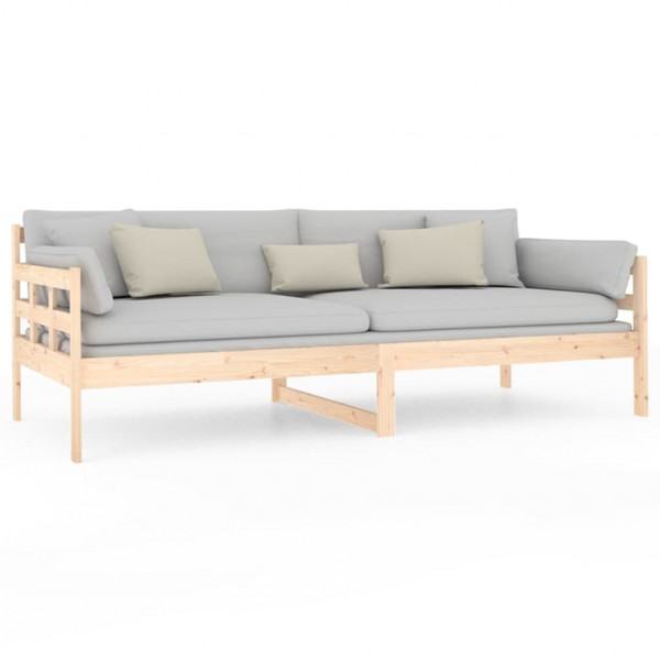 Sofá cama madera maciza de pino 90x200 cm M 5