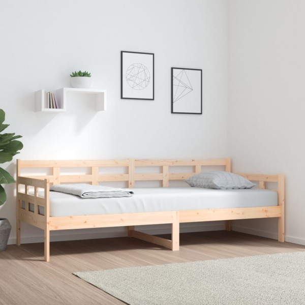 Sofá cama madera maciza de pino 80x200 cm D