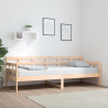 Sofá cama madera maciza de pino 80x200 cm 1