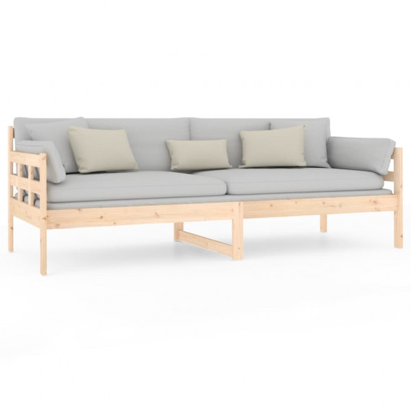 Sofá cama madera maciza de pino 80x200 cm M 5