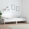 Sofá cama madera maciza de pino blanco 80x200 cm 1