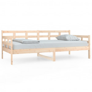 Sofá cama madera maciza de pino 90x190 cm H