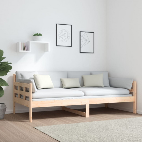 Sofá cama madera maciza de pino 90x190 cm M 4