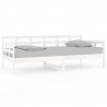 Sofá cama madera maciza de pino blanco 90x190 cm 2