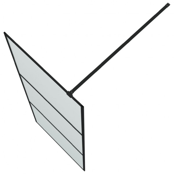 Divisória de chuveiro 80x195 cm vidro opaco ESG preto M 5