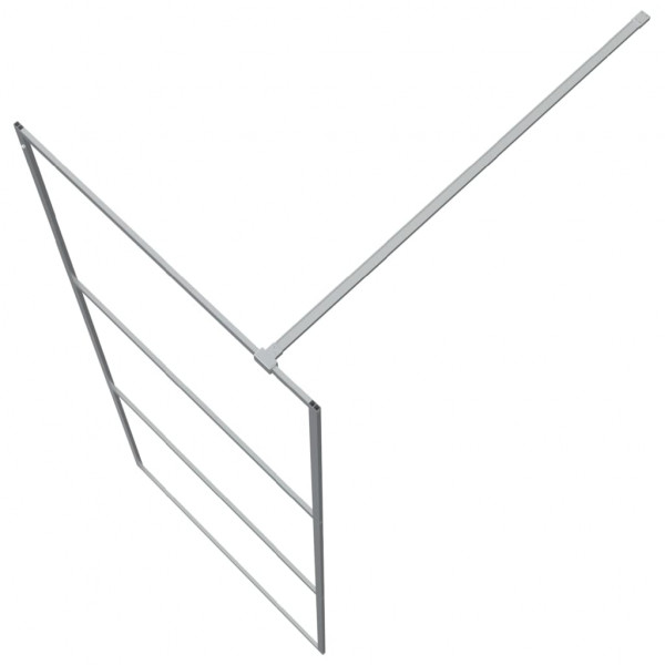 Mampara de ducha vidrio ESG transparente plateado 80x195 cm M 5