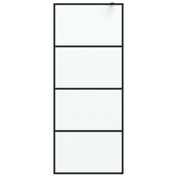 Divisória de chuveiro 80x195 cm vidro opaco ESG preto M 3