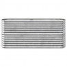 Jardinera arriate acero recubrimiento polvo plata 152x40x68 cm 3